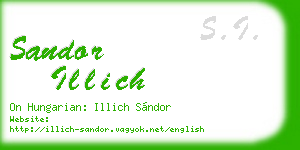 sandor illich business card